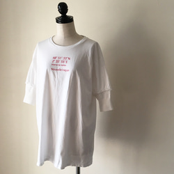 ニットリブドッキングワイドTee/OFF WHITE 2枚目の画像