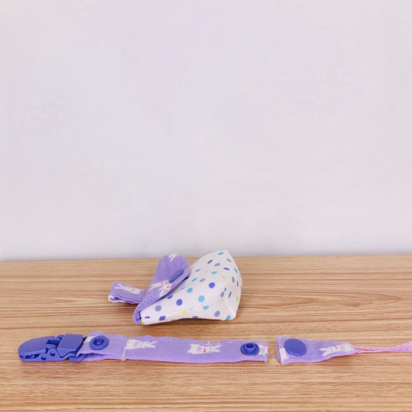 紫米兔寶寶 - 奶嘴袋組 第2張的照片