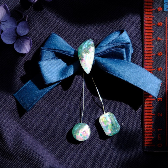 【春雪】手縫 髮夾髮圈 hairclip Emma Tam Accessories Sakura Ribbon 第3張的照片