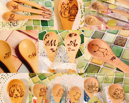 名入れスプーン♡お好きなお名前を焼き入れます！選べるデザイン