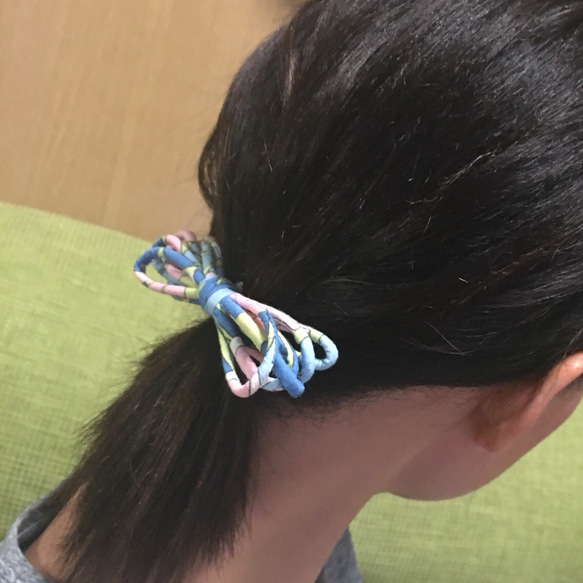 送料込み♫ひもリボンのヘアゴム 5枚目の画像