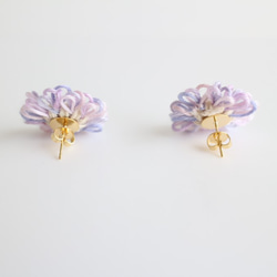 糸の花＊ピアス＊lavender color 4枚目の画像