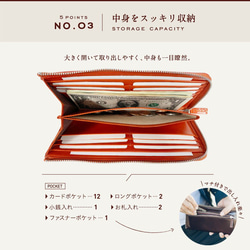 Ｌ字ファスナー 長財布　スキミング防止機能付き　RFID【送料無料】(wallet-10) 11枚目の画像