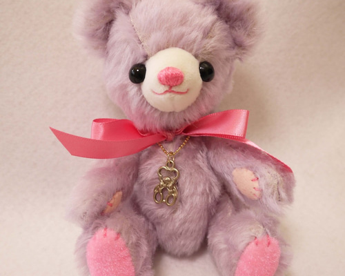 新品Tamu bearさま　ピンクくま　タタン 紫とピンクの小さなくまさん ぬいぐるみ HaruKuma* 通販