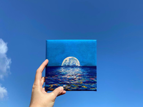 【blue moon】- 手繪 畫作 第1張的照片