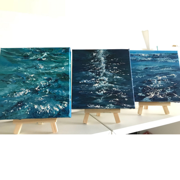 【海，浪】- 手繪 畫作 第1張的照片