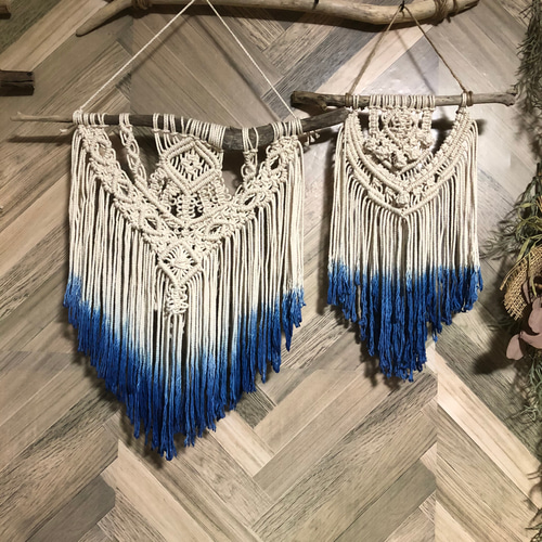 流木 マクラメタペストリー 流木マクラメタペストリー #38 受注製作 タペストリー・壁掛け yuki