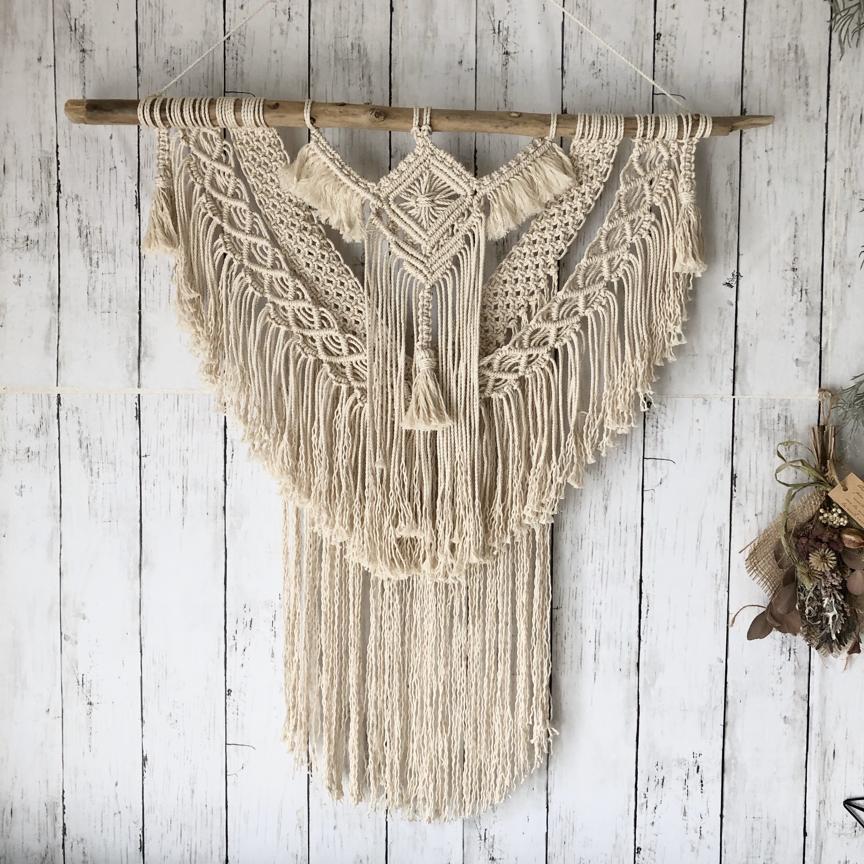 マクラメタペストリーツリー流木予約済