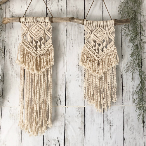 マクラメタペストリー #8 【受注製作】人気商品 タペストリー・壁掛け