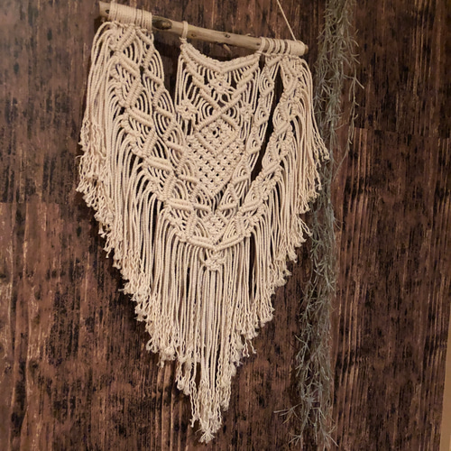 流木マクラメタペストリー#33 受注製作 タペストリー・壁掛け yuki