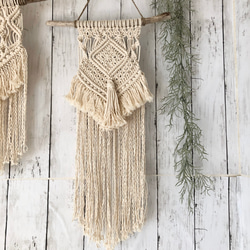 NO.75 マクラメタペストリー 流木マクラメタペストリー #38 受注製作 タペストリー・壁掛け yuki