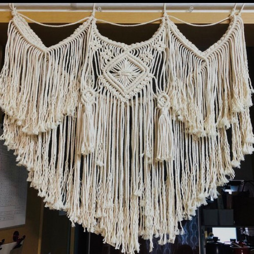 マクラメガーランド　マクラメタペストリー マクラメガーランドタペストリー 受注製作 タペストリー・壁掛け yuki