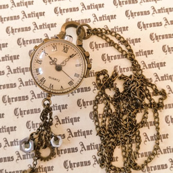 アンティークGOLAY STAHL GENEVE 手巻きペンダント時計 完売御礼】No.169 球体時計 ゴシック【電池式・ネックレスチェーン