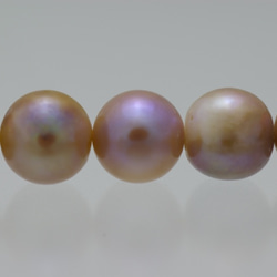 淡水パール　セミラウンド(丸型）　マーブル　8-9mm　AB級品　商品番号1508AB 1枚目の画像