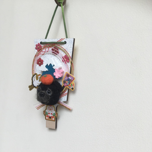 羊毛フェルト お正月飾り 羽子板 羊毛フェルト K.factory tom&willy