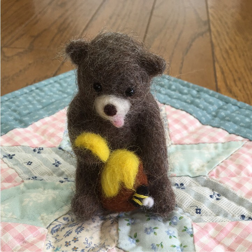 ハチミツ大好きクマさん 羊毛フェルト K.factory tom&willy 通販