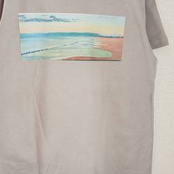 朝と海と富士Tシャツ グレー 5枚目の画像