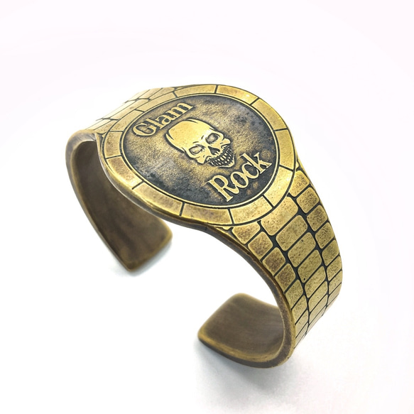 メンズブラスハイタイムウォッチバングルマーキュリーブラスメンズ腕時計ブレスレット 4枚目の画像