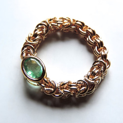 『 Aqua greenish ( inner ) 』Ring by K14GF 1枚目の画像