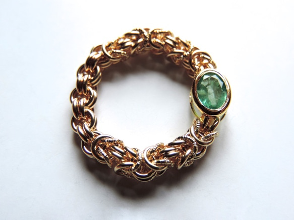 『 Aqua greenish ( inner ) 』Ring by K14GF 2枚目の画像