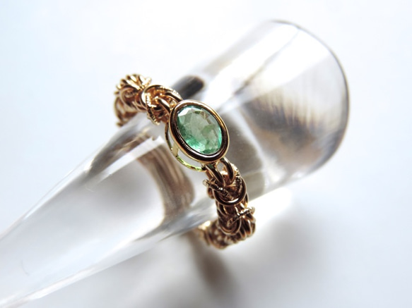 『 Aqua greenish ( inner ) 』Ring by K14GF 5枚目の画像