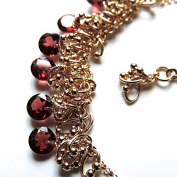 『 ROS ( red flower seed ) 』Necklace by K14GF 5枚目の画像