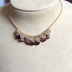 『 ROS ( red flower seed ) 』Necklace by K14GF 7枚目の画像