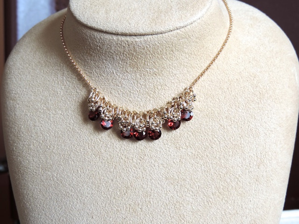 『 ROS ( red flower seed ) 』Necklace by K14GF 7枚目の画像