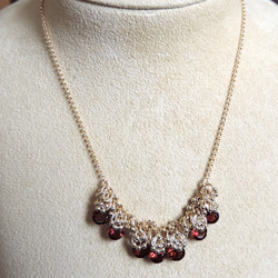 『 ROS ( red flower seed ) 』Necklace by K14GF 8枚目の画像