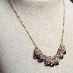 『 ROS ( red flower seed ) 』Necklace by K14GF 9枚目の画像