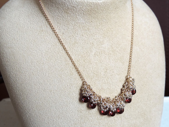 『 ROS ( red flower seed ) 』Necklace by K14GF 9枚目の画像