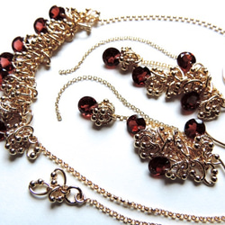 『 ROS ( red flower seed ) 』Necklace by K14GF 10枚目の画像