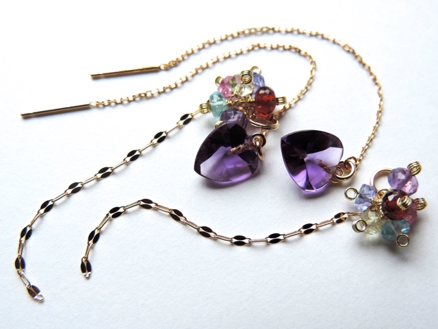 『 Heart line ( Beautify ) 』Pierce by K18