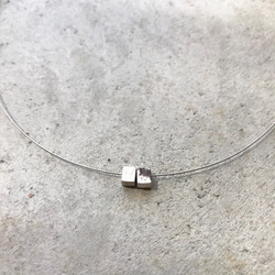 double cube necklace [silver] 1枚目の画像