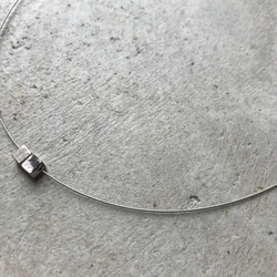 double cube necklace [silver] 4枚目の画像