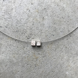 double cube necklace [silver] 5枚目の画像