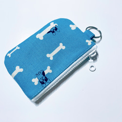 星森 - 骨頭狗（藍色/粉紅口袋零錢包 、拉鍊零錢包、卡包 、收納包（下單後製作 第3張的照片
