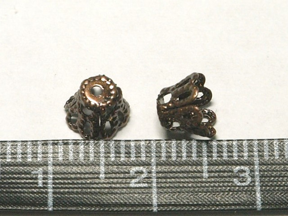 ベルキャップ 銅古美 約6mm (6000477) 【約100個入り】6000477 3枚目の画像