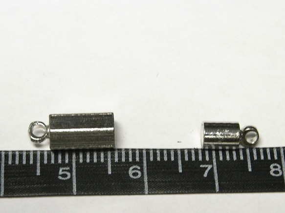 マグネットクラスプ 六角 ロジウム 約16×5mm 【10個セット販売】6000536 3枚目の画像