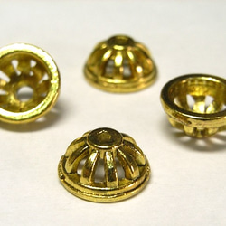 チベタン 座金 シンプル ゴールド 約10mm【約100個入り】6000631 1枚目の画像