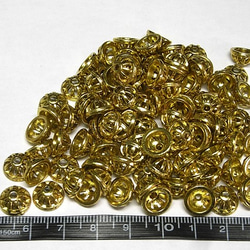 チベタン 座金 シンプル ゴールド 約10mm【約100個入り】6000631 3枚目の画像
