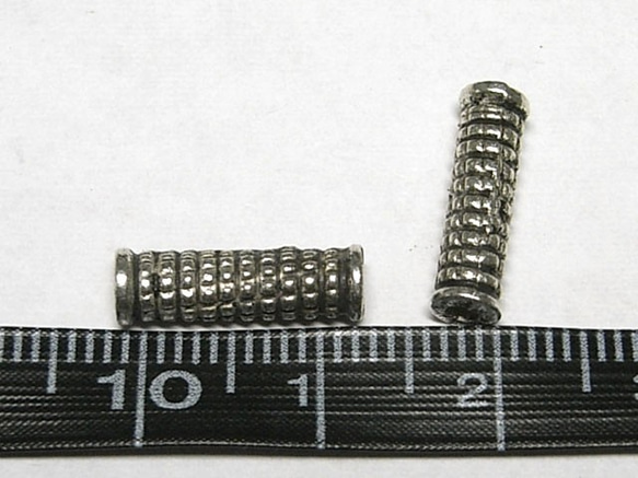 スペーサー グリップ 銀古美 約14×4mm 【50個セット】 6000763 3枚目の画像