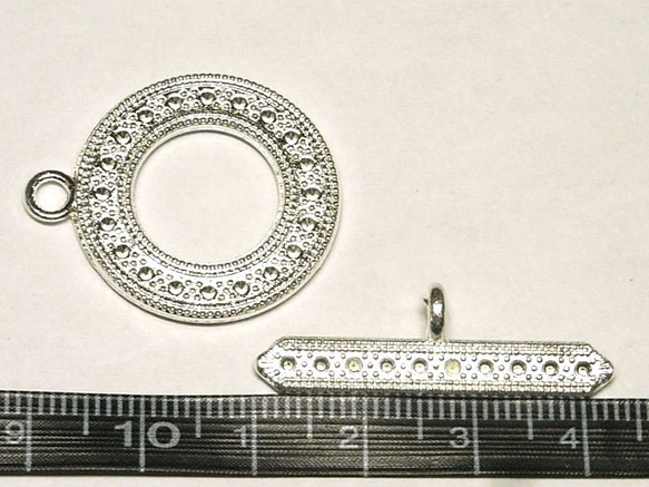 アクセサリーパーツ マンテル 古代銀 メーテル【10ペアセット販売】6000999 2枚目の画像