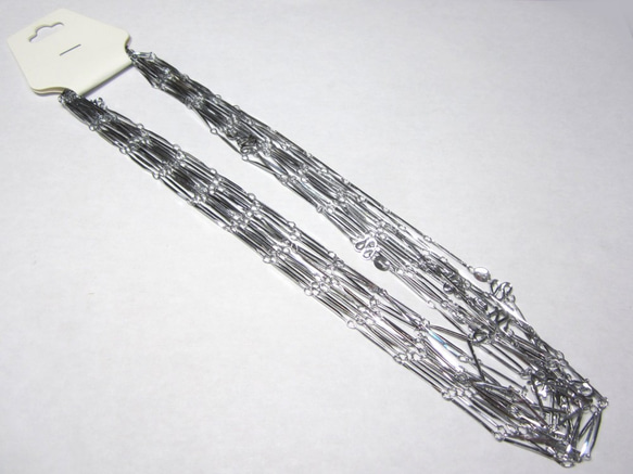 ネックレスチェーン　ロジウム ネックレス全長約42cm 太さ約2.3mm【12本セット】6001769 3枚目の画像