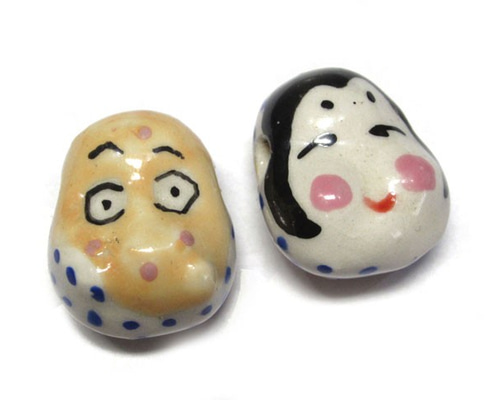 おかめ☆ひょっとこ陶器 Amazon.co.jp: おかめ※ひょっとこ 陶器 和風レトロ置物 : ホーム