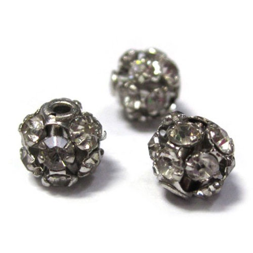 ロンデル アクセサリーパーツ 約6mm 丸型 ロジウム 【約50個入り】 丸 
