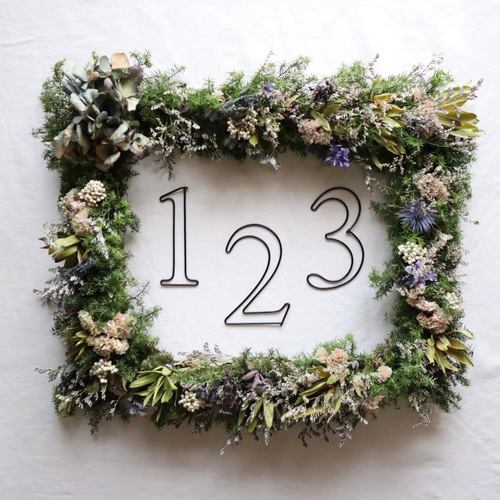 プチ数字 (虫ピン付属)ワイヤーレタリング お誕生日 記念日 ワイヤー