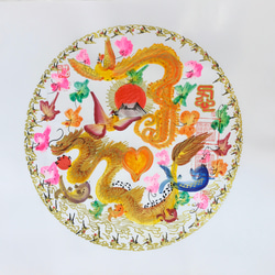 油彩 絵画 『Wild Flowers 2025』｜丸形アートパネル 直径30cm