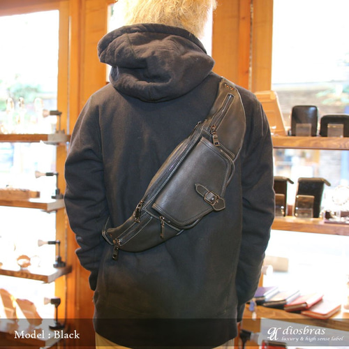 ボディバッグ 本革 ワンショルダーバッグ 革 メンズ ハンドメイド