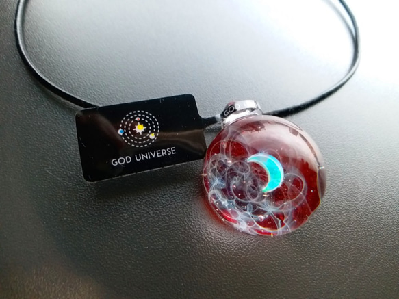 Galaxy Pendant 宇宙銀河玻璃吊咀 月亮SD04 第3張的照片